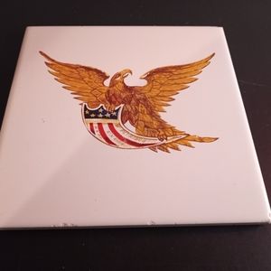 Screen Craft Handpainted Eagle on 6"x6" Ceramic Tile